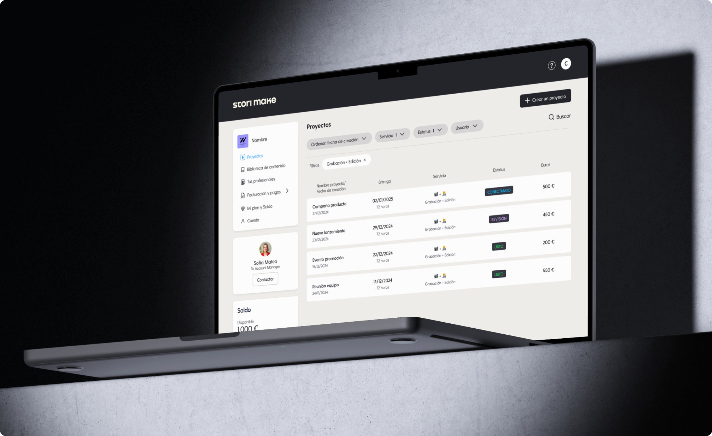 Storimake Enterprise: Tu Business Portal para la Producción de Contenido Profesional